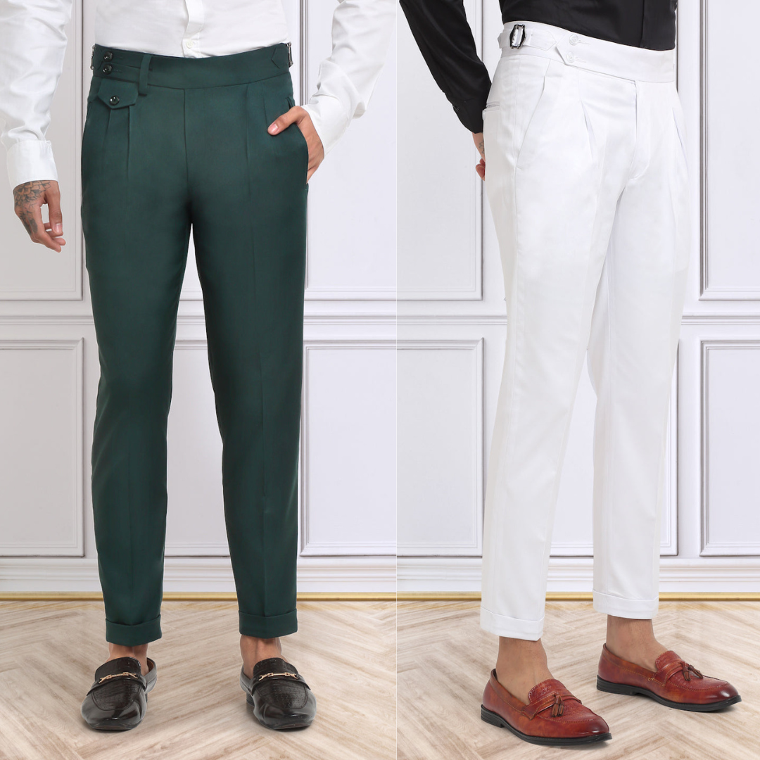 Italian Style Formal Gurkha Pant ( Pack of 2 )